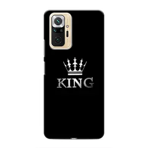 Чехол (Корона на чёрном фоне) для Редми Нот 10 Про (KING)