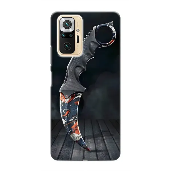 Чехол с рисунком «Кинжал КС ГО» для Xiaomi Redmi Note 10 Pro Чехол с рисунком «Кинжал КС ГО» для Xiaomi Redmi Note 10 Pro