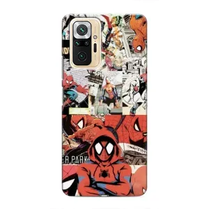 Чохол Супергерой Людина Павук на Xiaomi Redmi Note 10 Pro (Комікс Павука)