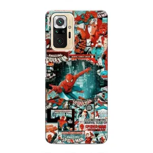 Чохол Супергерой Людина Павук на Xiaomi Redmi Note 10 Pro (Комікси Людина Павук)