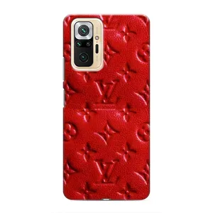 Текстурний Чохол Louis Vuitton для Редмі Нот 10 Про (Червоний ЛВ)