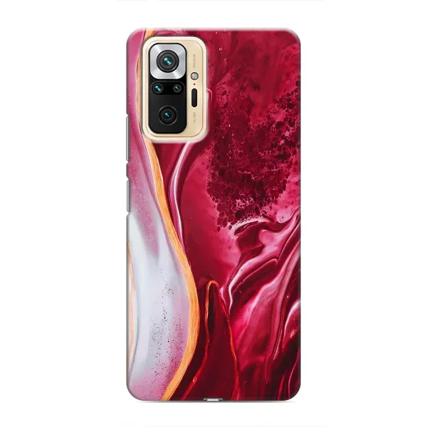 Чехол с рисунком «Красный мрамор» для Xiaomi Redmi Note 10 Pro Чехол с рисунком «Красный мрамор» для Xiaomi Redmi Note 10 Pro