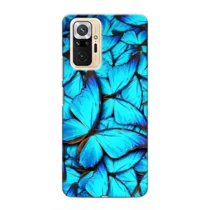 Силиконовый бампер с картинкой животных для Xiaomi Redmi Note 10 Pro (Крылья бабочек)