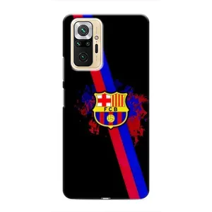 Чехол для Xiaomi Redmi Note 10 Pro (Барселона) (Лого Барсы)