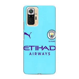 Силиконовые Чехлы принт Футбол на Xiaomi Redmi Note 10 Pro (Man City)
