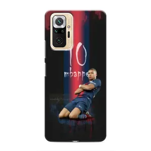 Чехол (TPU) с Футболистом на Xiaomi Redmi Note 10 Pro (MBAPPE 10)