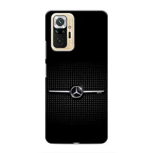 Силиконовый бампер с картинкой машины на Xiaomi Redmi Note 10 Pro (Mercedes)