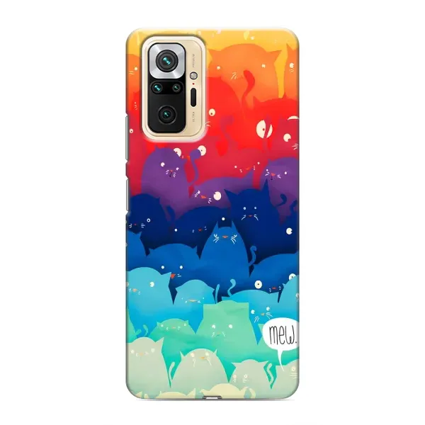 Чехол с рисунком «Mew» для Xiaomi Redmi Note 10 Pro