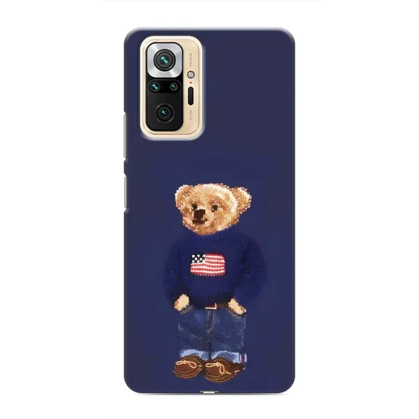 Чехол с рисунком «Мишка USA» для Xiaomi Redmi Note 10 Pro Чехол с рисунком «Мишка USA» для Xiaomi Redmi Note 10 Pro