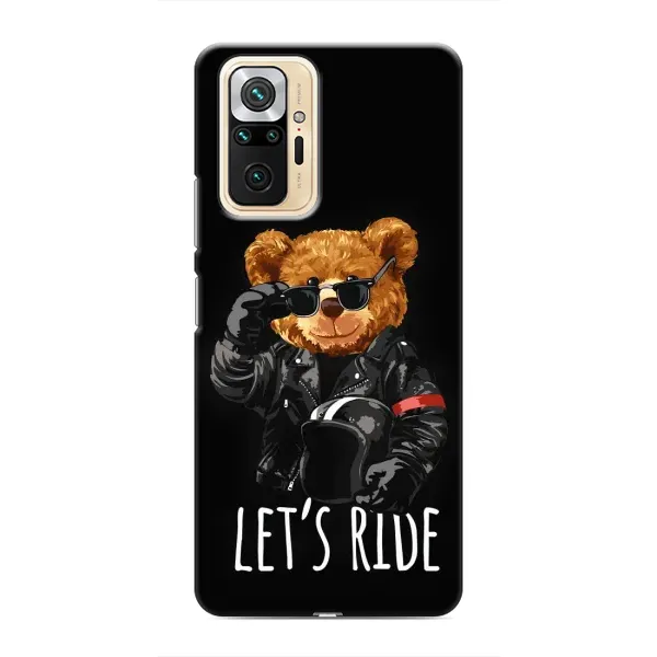 Чехол с рисунком «Модный Мишка» для Xiaomi Redmi Note 10 Pro Чехол с рисунком «Модный Мишка» для Xiaomi Redmi Note 10 Pro