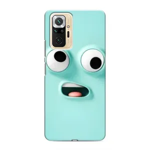 Силиконовые Чехлы (смешные стикеры) для Xiaomi Redmi Note 10 Pro (Забавное мятное лицо)