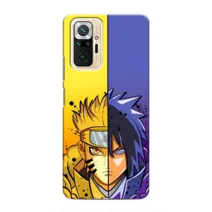 Купить Чехлы на телефон с принтом Anime для Xiaomi Redmi Note 10 Pro (Naruto Vs Sasuke)