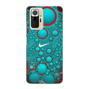 Силиконовый Чехол на Xiaomi Redmi Note 10 Pro с картинкой Nike (Найк зеленый)