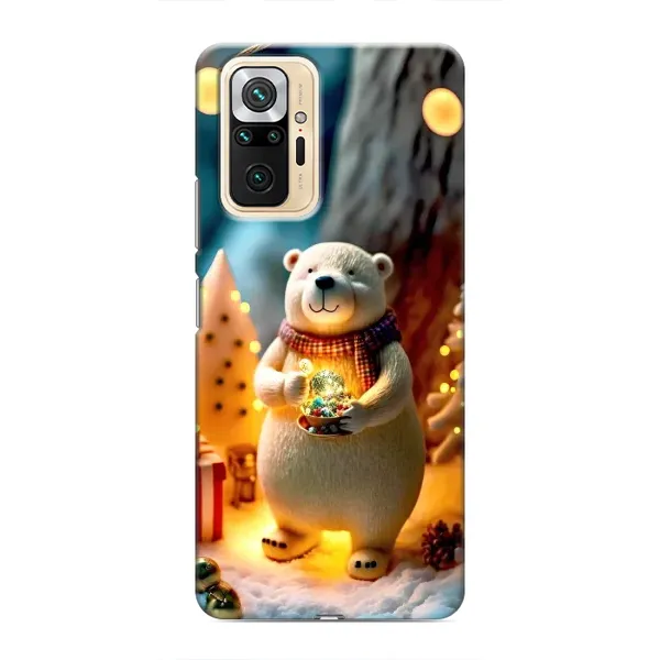 Чехол с рисунком «Новогодний ведмеженок» для Xiaomi Redmi Note 10 Pro Чехол с рисунком «Новогодний ведмеженок» для Xiaomi Redmi Note 10 Pro