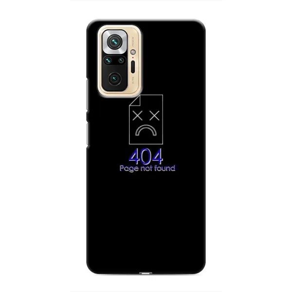 Чохол з малюнком «Помилка 404» для Xiaomi Redmi Note 10 Pro Чохол з малюнком «Помилка 404» для Xiaomi Redmi Note 10 Pro