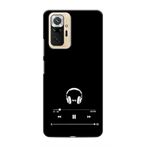 Чохол з картинками на чорному фоні для Xiaomi Redmi Note 10 Pro (Плеєр)