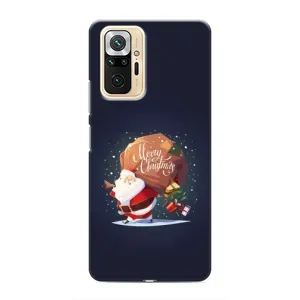 Чехол Санта Клаус для Xiaomi Redmi Note 10 Pro (Подарки от Санты)