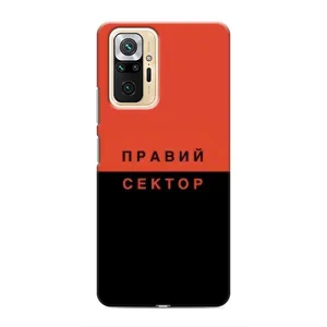 Чехлы УПА (Красно-Чёрный) на Xiaomi Redmi Note 10 Pro (Правый Серктор)