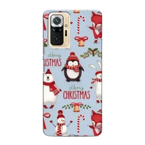Чехол Санта Клаус для Xiaomi Redmi Note 10 Pro (Рождественский)