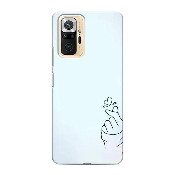 Чехол с рисунком «Сердце на голубом» для Xiaomi Redmi Note 10 Pro