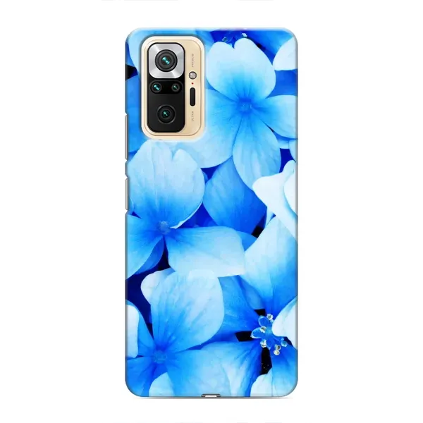 Чохол з малюнком «Сині квіти» для Xiaomi Redmi Note 10 Pro Чохол з малюнком «Сині квіти» для Xiaomi Redmi Note 10 Pro
