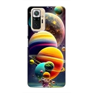 Чехол (ТПУ) с планетами на Xiaomi Redmi Note 10 Pro (Солнечна система)