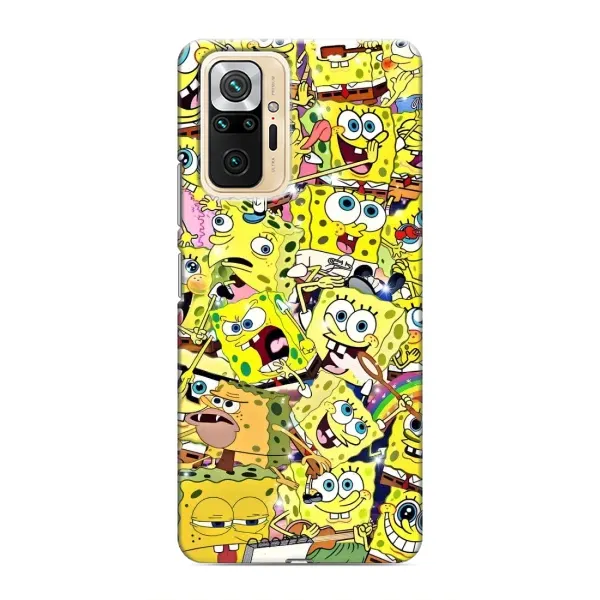 Чехол с рисунком «Спанч Боб Арт» для Xiaomi Redmi Note 10 Pro Чехол с рисунком «Спанч Боб Арт» для Xiaomi Redmi Note 10 Pro