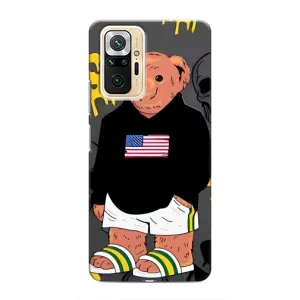 Чехлы Мишка Тедди для Редми Нот 10 Про (Teddy USA)