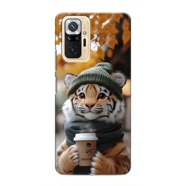 Чехол с рисунком «Тигр с кофе» для Xiaomi Redmi Note 10 Pro Чехол с рисунком «Тигр с кофе» для Xiaomi Redmi Note 10 Pro