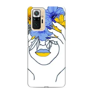 Чехол на Xiaomi Redmi Note 10 Pro Украинский дизайн (Украинка на всю голову)