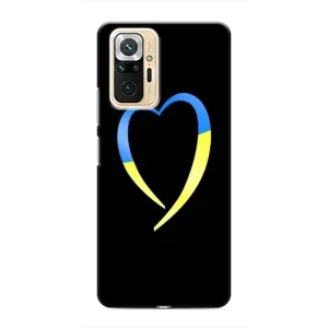 Силиконовый Чехол на Xiaomi Redmi Note 10 Pro (Я-Украина) (Украинское сердце)