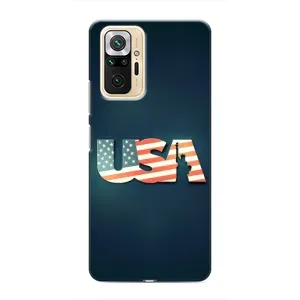 Чехол Флаг USA для Xiaomi Redmi Note 10 Pro (USA)