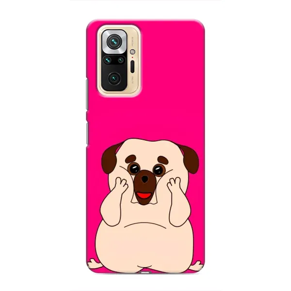 Чехол с рисунком «Веселый Мопсик» для Xiaomi Redmi Note 10 Pro Чехол с рисунком «Веселый Мопсик» для Xiaomi Redmi Note 10 Pro