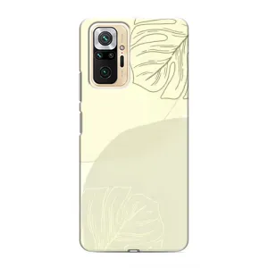 Чохол квітковий дизайн для Xiaomi Redmi Note 10 Pro (Зелений фон)