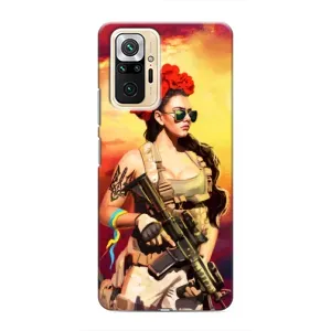 ЗСУ Чехлы (TPU) для Xiaomi Redmi Note 10 Pro (Женщина солдат)