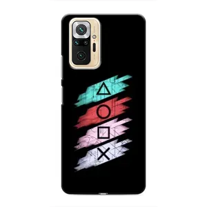 Чехол КИБЕРСПОРТ для Xiaomi Redmi Note 10 Pro (Значки Sony)