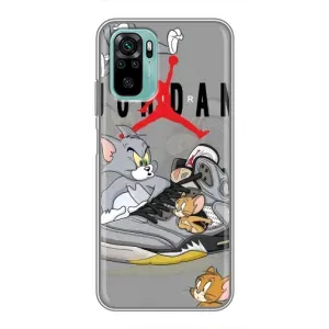 Силиконовый Чехол Nike Air Jordan на Редми Нот 10 (Air Jordan)