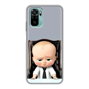 Мультяшний принт на Чохол для Редмі Нот 10 (BOSS)