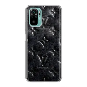 Текстурний Чохол Louis Vuitton для Редмі Нот 10 (Чорний ЛВ)