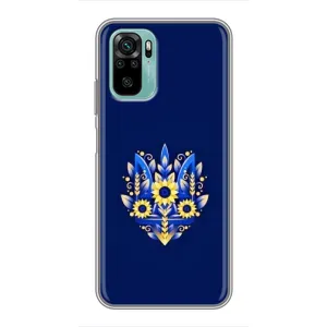 Чехол Укр Символика для Xiaomi Redmi Note 10 (Цветущий Герб)