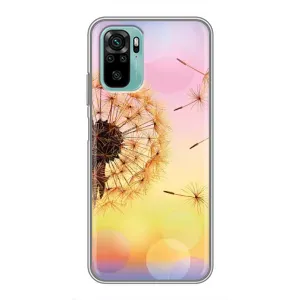 Силиконовый Чехол с одуванчиками на Xiaomi Redmi Note 10 (Цветок-одуванчик)