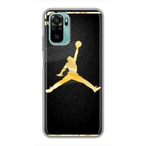 Силіконовый Чохол Nike Air Jordan на Редмі Нот 10 (Джордан 23)