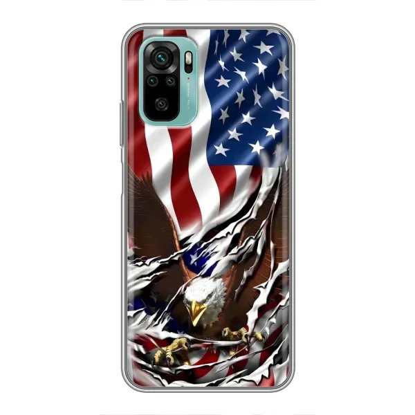 Чохол з малюнком «Прапор USA» для Xiaomi Redmi Note 10 Чохол з малюнком «Прапор USA» для Xiaomi Redmi Note 10