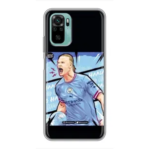 Чохли з принтом на Xiaomi Redmi Note 10 Футболіст (гол Ерлінг Холанд)