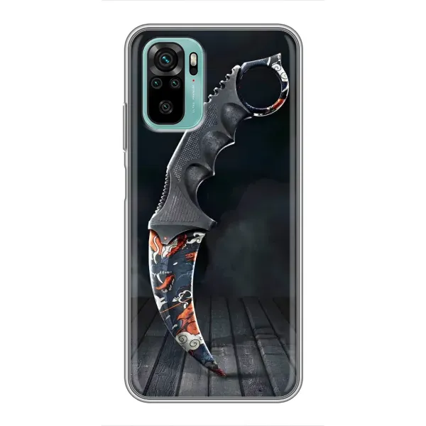 Чехол с рисунком «Кинжал КС ГО» для Xiaomi Redmi Note 10 Чехол с рисунком «Кинжал КС ГО» для Xiaomi Redmi Note 10