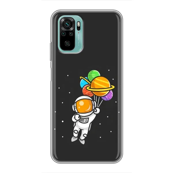 Чехол с рисунком «Космонавт с шариками» для Xiaomi Redmi Note 10 Чехол с рисунком «Космонавт с шариками» для Xiaomi Redmi Note 10
