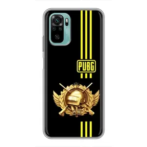 Чехол (TPU) с картинкой "Лого Пабг" на Редми Нот 10 (Лого PUPG)