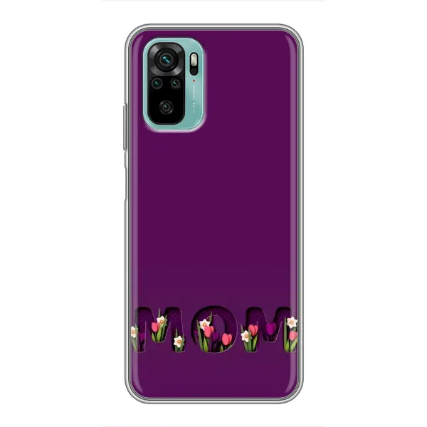 Чехол с рисунком «Мама с цветами» для Xiaomi Redmi Note 10 Чехол с рисунком «Мама с цветами» для Xiaomi Redmi Note 10