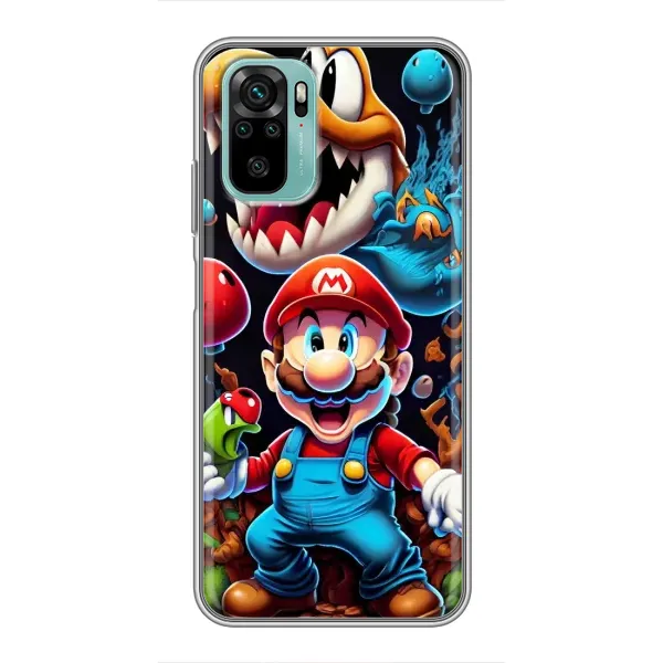Чехол с рисунком «Марио» для Xiaomi Redmi Note 10 Чехол с рисунком «Марио» для Xiaomi Redmi Note 10