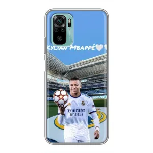 Чохол (TPU) з Футболістом на Xiaomi Redmi Note 10 (Mbappe Real)